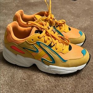Adidas Yellow and Blue Sneakers